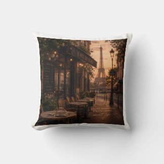 Coussin Moments lents. Café fort. Douce vie. | Vintage