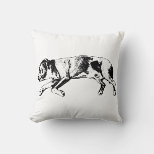 Coussin Moments tranquilles - Chien Artistique sciage
