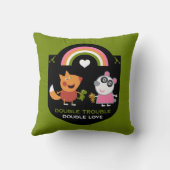 Coussin Moms De Jumeaux Fraternels (Verso)