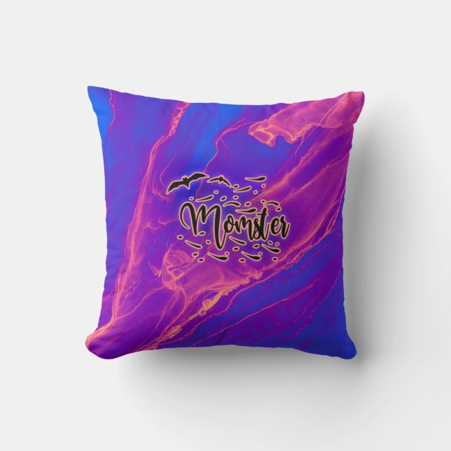 Coussin Momster avec chauves-souris (Recto)