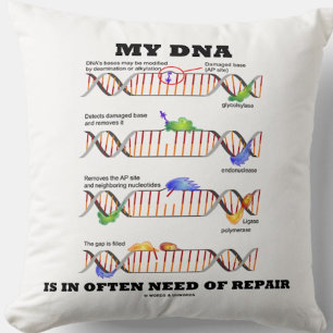 Coussin Mon ADN est souvent en besoin de réparation Humour
