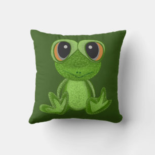 Coussin Mon ami Green Frog