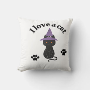 Coussin Mon amour pour les chats