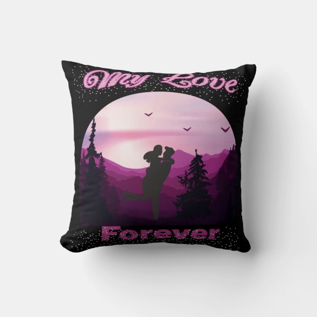 Coussin mon amour pour toujours (Recto)