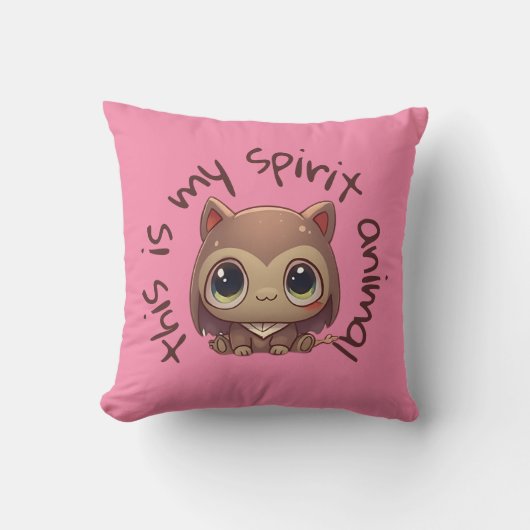 Coussin Mon animal d'esprit (Recto)