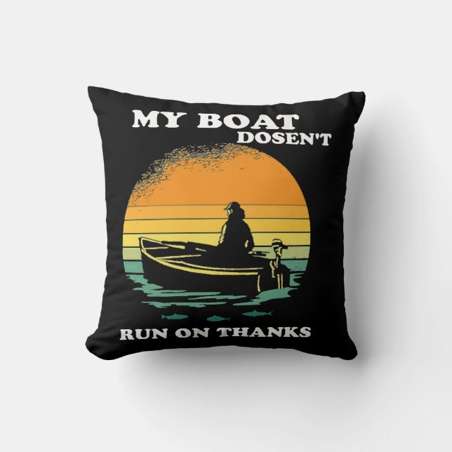 Coussin Mon bateau ne fonctionne pas grâce (Recto)