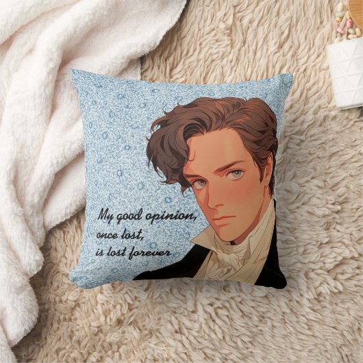 Coussin Mon bon avis, une fois perdu, est perdu à jamais D (Couverture)