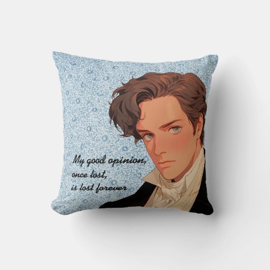 Coussin Mon bon avis, une fois perdu, est perdu à jamais D (Recto)