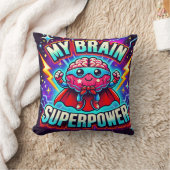 Coussin Mon cerveau est la superpuissance ✨ (Couverture)