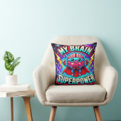 Coussin Mon cerveau est la superpuissance ✨ (Chaise)