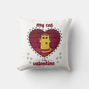 Coussin Mon Chat Est Ma Saint Valentin   Drôle cadeau amou