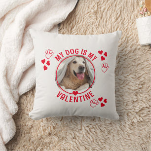 Coussin MON CHIEN EST MA VALENTINE Photo