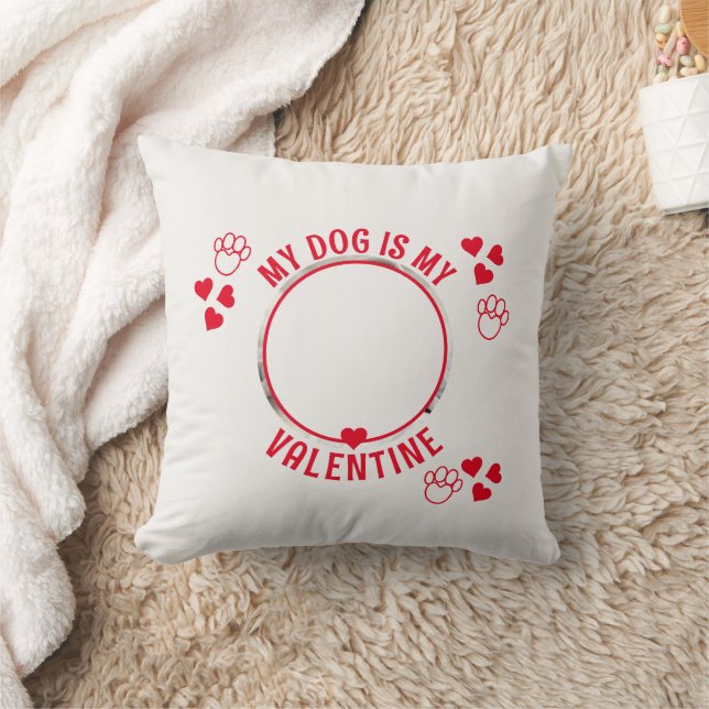 Coussin MON CHIEN EST MA VALENTINE Photo (Couverture)