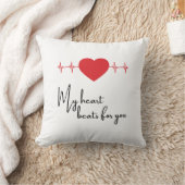 Coussin Mon coeur bat pour vous (Couverture)