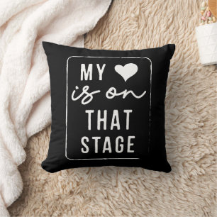 Coussin Mon Coeur Est Sur Cette Scène Danse Maman Vintage