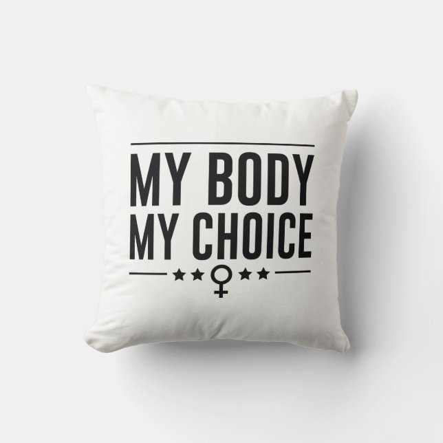Coussin Mon corps Mon choix (Recto)