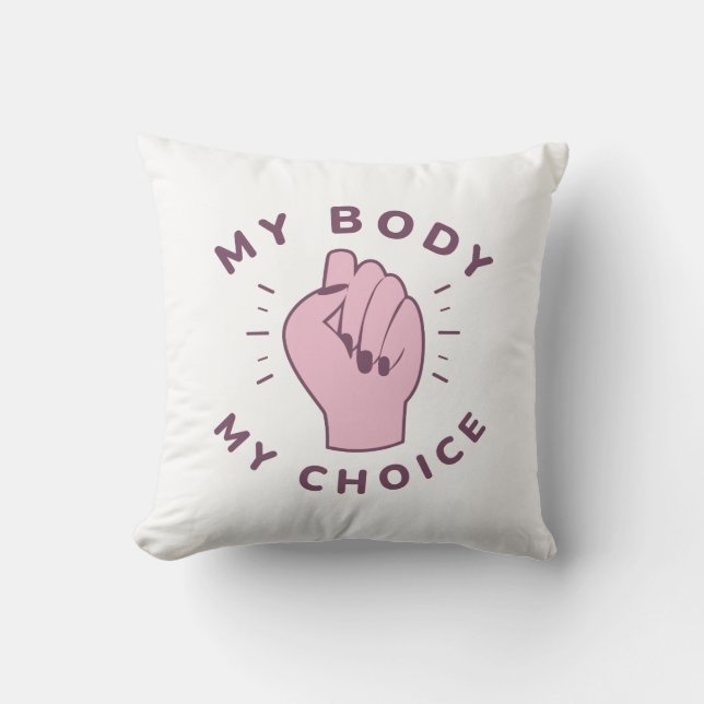 Coussin Mon corps Mon choix (Recto)
