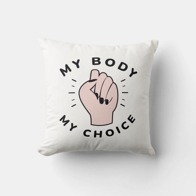 Coussin Mon Corps Mon Choix (Recto)