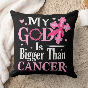 Coussin Mon Dieu est Plus Grand Que le Cancer du Sein