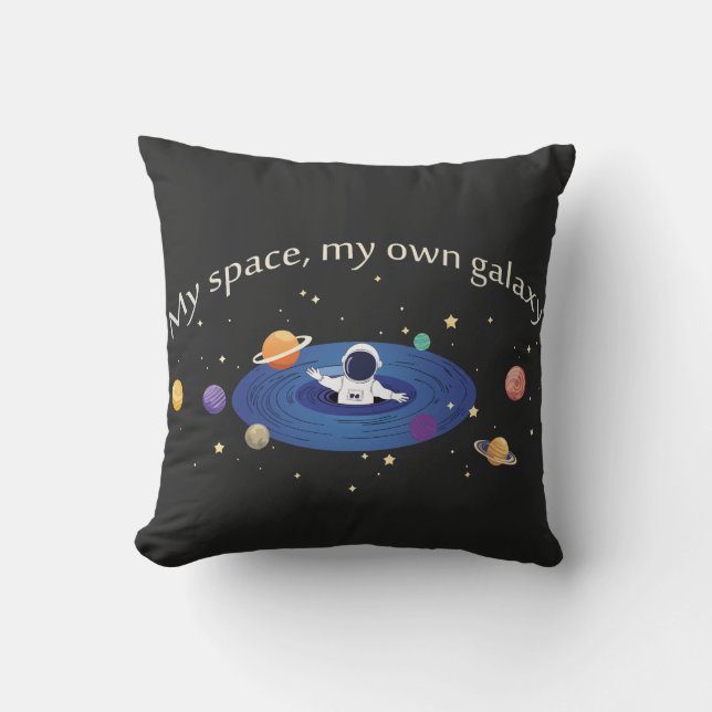 Coussin Mon espace, ma propre galaxie (Recto)