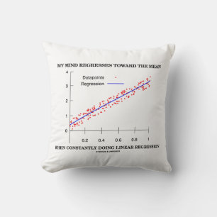 Coussin Mon Esprit Regresse Vers Une Régression Linéaire M