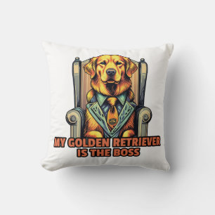 Coussin Mon Golden Retriever est le patron pour la récupér
