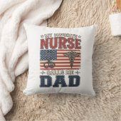 Coussin Mon infirmière préférée m'appelle papa conception (Couverture)