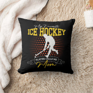 Coussin Mon Joueur De Hockey Sur Glace Préféré M'appelle M
