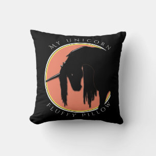 Coussin Mon licorne (jaune/saumon)
