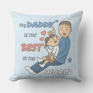 Coussin Mon Papa Est La Meilleure Fête des pères Mignonne
