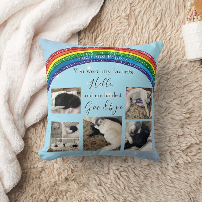 Coussin Mon préféré Hello Pet Memorial Photo Jeu d'oreille (Couverture)