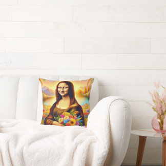 Coussin Mona avec des fleurs