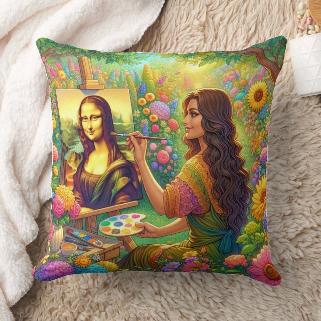 Coussin Mona dessine Mona (Couverture)