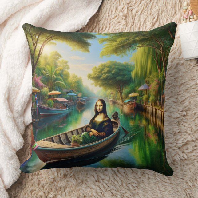 Coussin Mona en bateau en Thaïlande (Couverture)