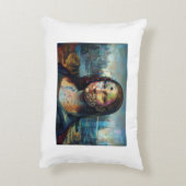 Coussin Mona Lisa Futuriste (Dos(Vertical))