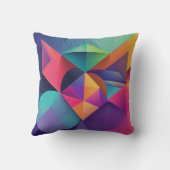 Coussin monde de la géométrie colorée (Verso)
