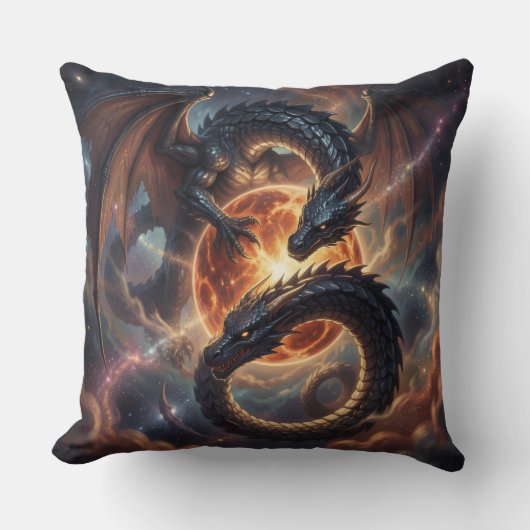 Coussin Monde des dragons – Le Royaume de feu et de magie´ (Recto)