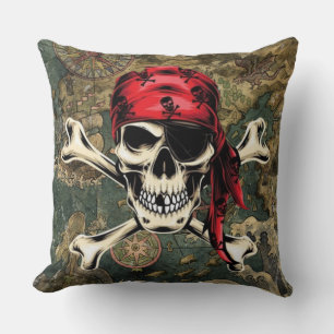 Coussin Monde fantastique des pirates