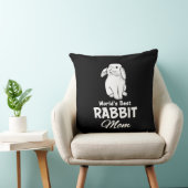 Coussin Monde meilleur lapin maman lapin mère lapin (Chaise)