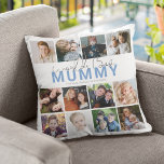 Coussin Monde meilleur maman | Collage de photos<br><div class="desc">Cherchez-vous le cadeau parfait pour la Fête des Mères ? Ne cherchez pas plus loin que ce coussin de collage 12 photos unique! Montrez votre amour et votre reconnaissance pour les mères spéciales, maman, mères, mamas, mamans, maman, et les parents pas ou bonus dans votre vie. Customisez le coussin avec...</div>