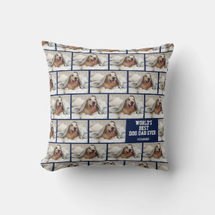 Coussin Mondes photo personnalisés Best Dog Papa