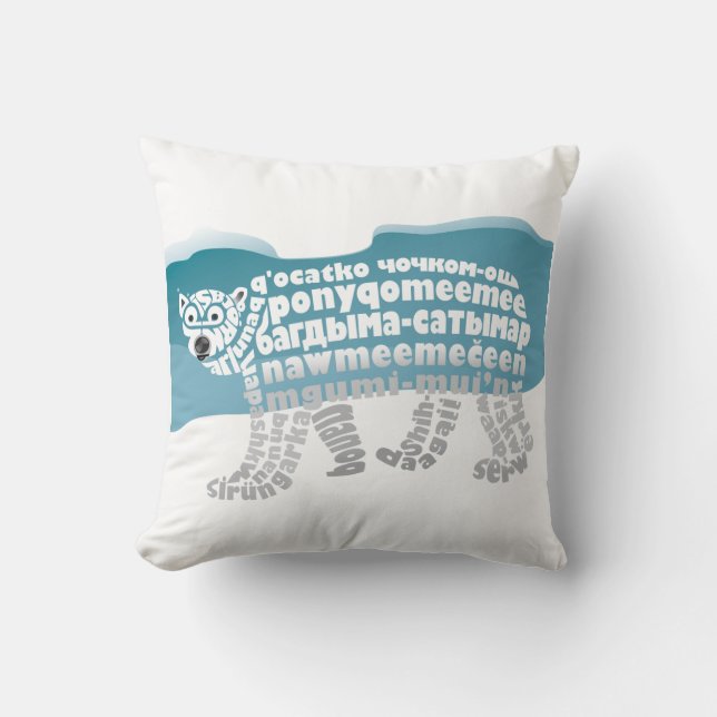 Coussin mondial des ours polaires (Recto)