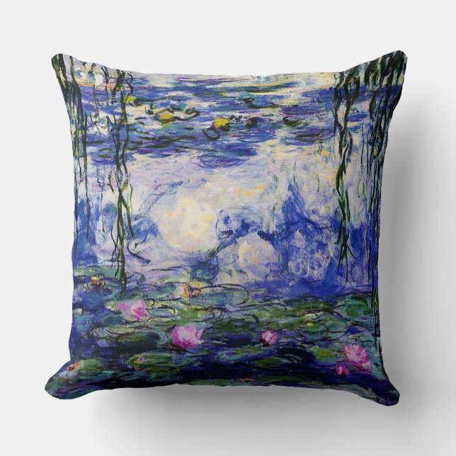 Coussin Monet-Eau-Lis de Claude (Recto)
