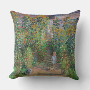 Coussin Monet Garden Vetheuil Impressionim Peinture
