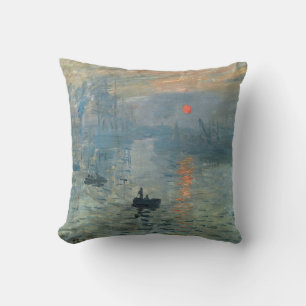 Coussin Monet Impression Sunrise Soleil Levant Peinture Le