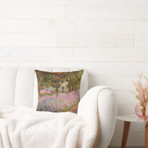Coussin Monet - Iris dans le jardin de Monet