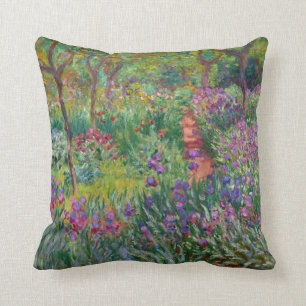 Coussin Monet "Le jardin d'Iris à Giverny"