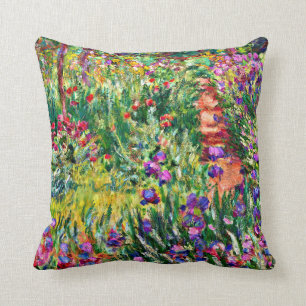 Coussin Monet - Le jardin d'Iris à Giverny