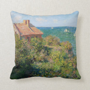 Coussin Monet : Le village des pêcheurs de Varengeville