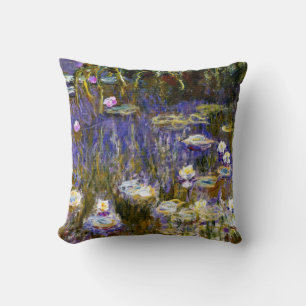 Coussin Monet - Lys d'eau Jaune et Lilac